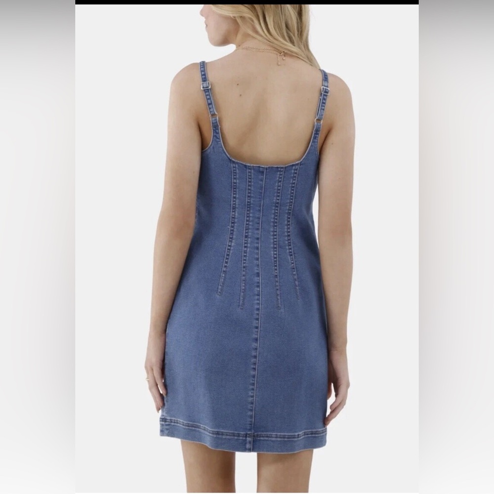 No Boundaries Denim Mini Dress - Picture 2 of 8